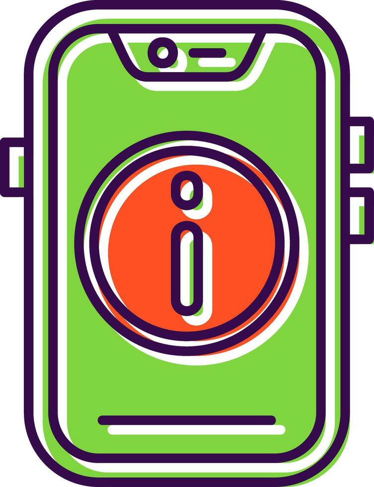 Info Filled Icon vector