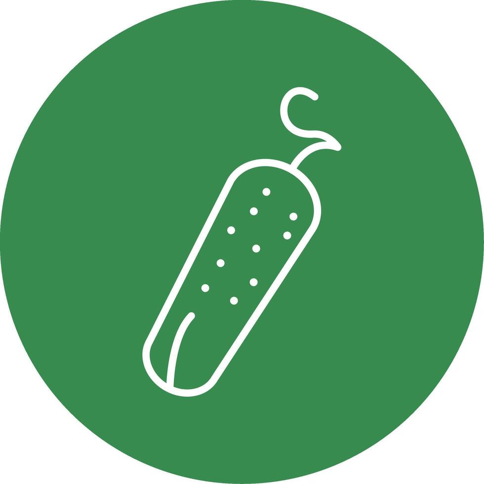 Pickle Line Circle color Icon vector