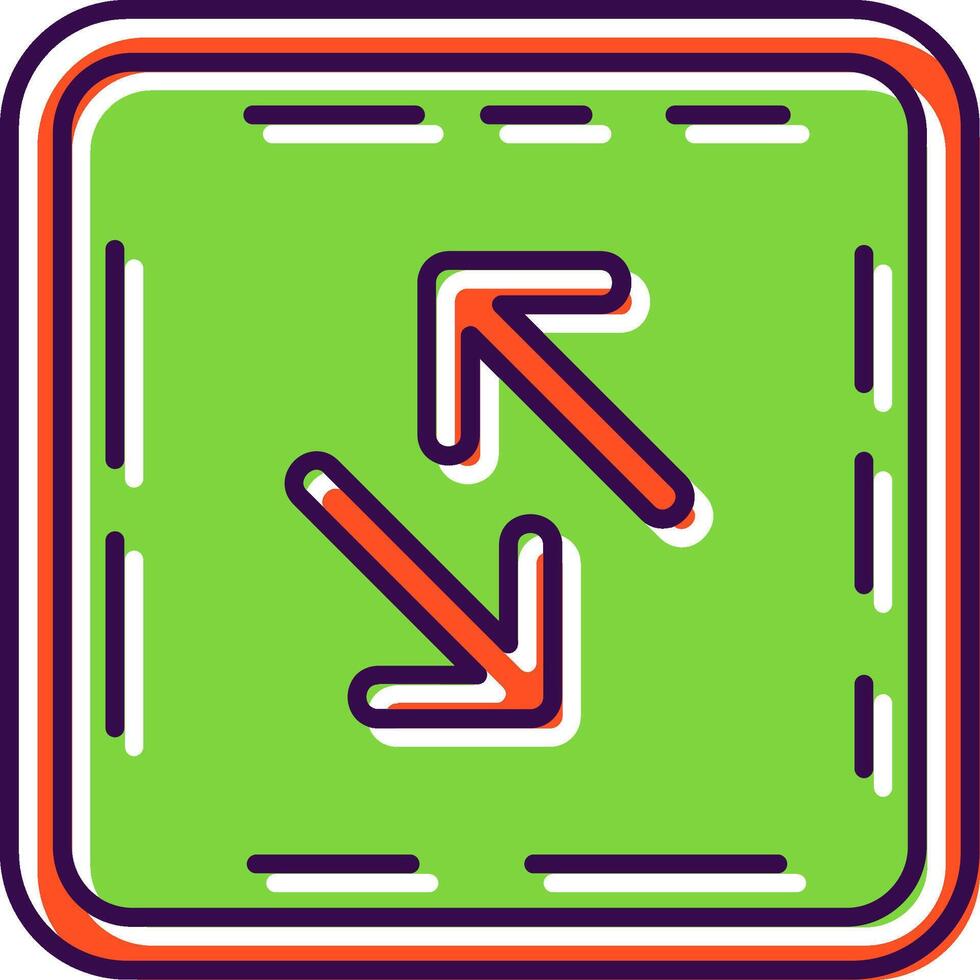 Swap Filled Icon vector