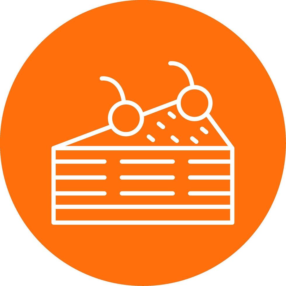 Pastry Line Circle color Icon vector