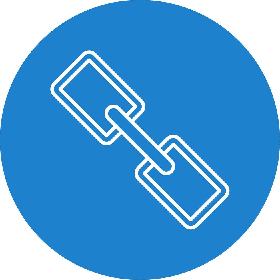 Link Line Circle color Icon vector