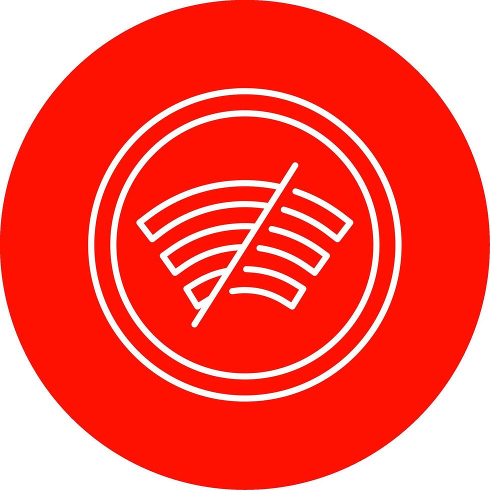 Disconnected Line Circle color Icon vector