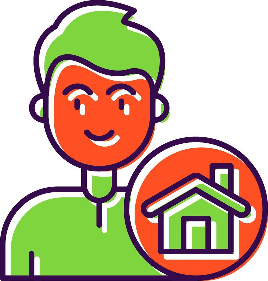 Home Filled Icon vector