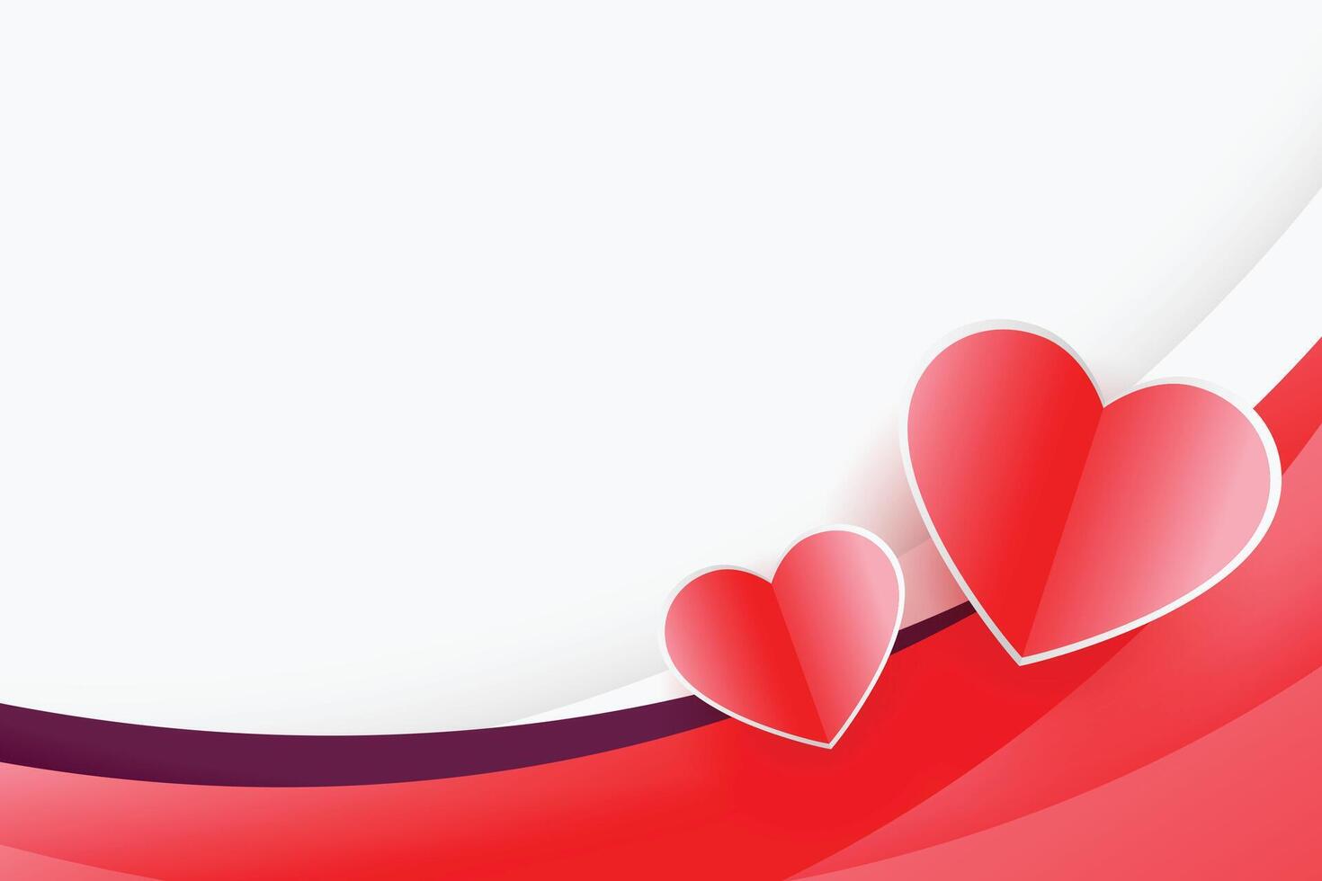 hearts background with text space for valentines day vector