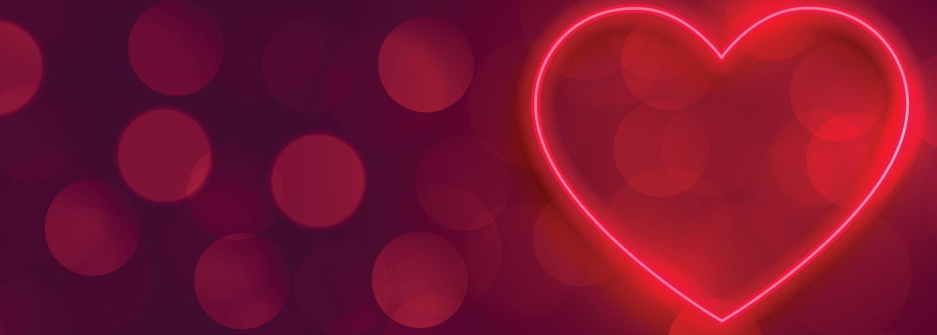 beautiful red valentines day hearts banner design vector