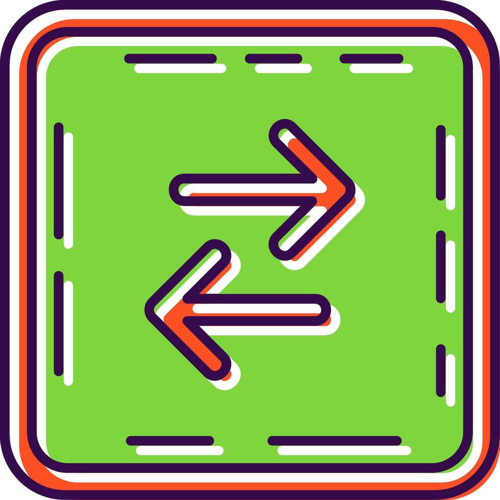 Swap Filled Icon vector
