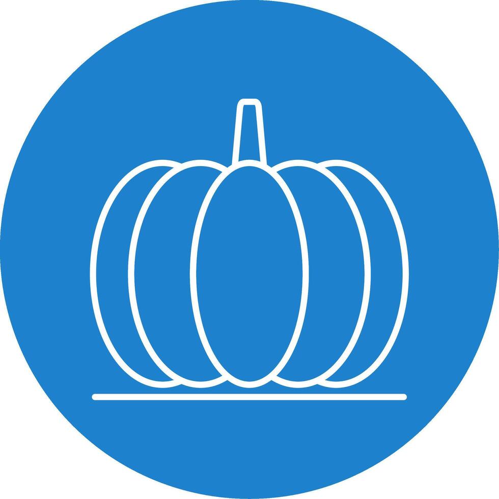 Pumpkin Line Circle color Icon vector