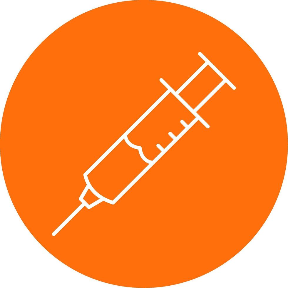 Injection Line Circle color Icon vector