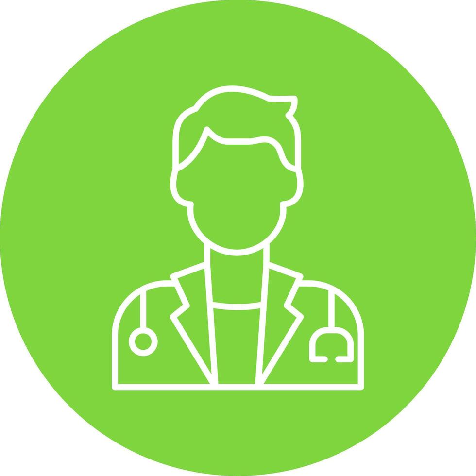 Surgeon Line Circle color Icon vector