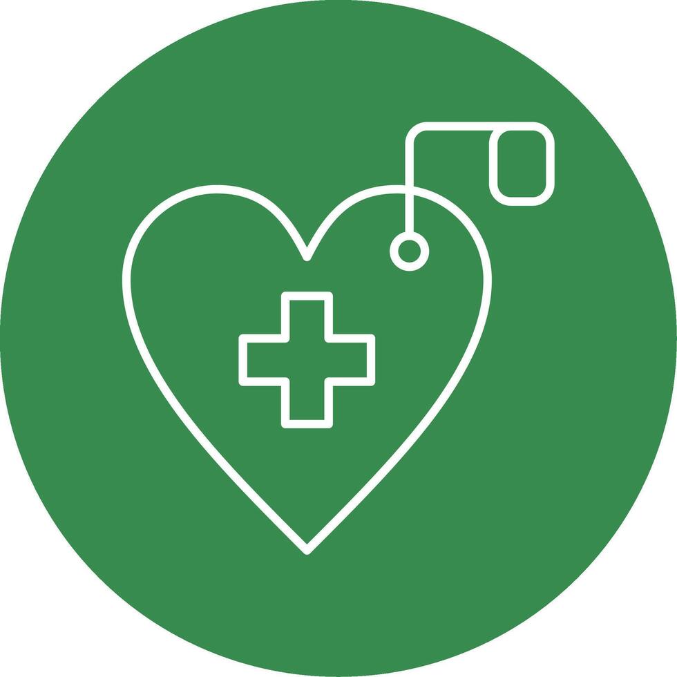 Cardiology Line Circle color Icon vector