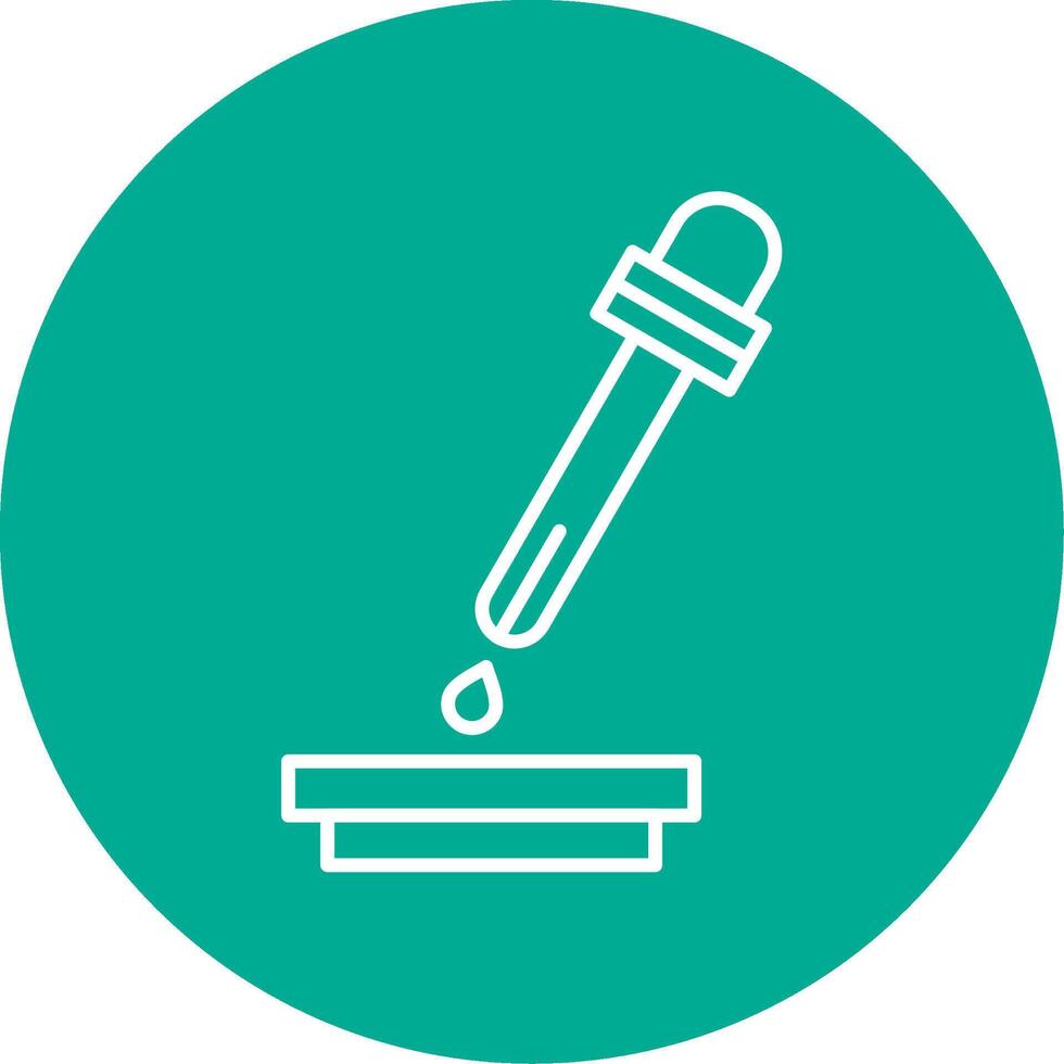 Pipette Line Circle color Icon vector