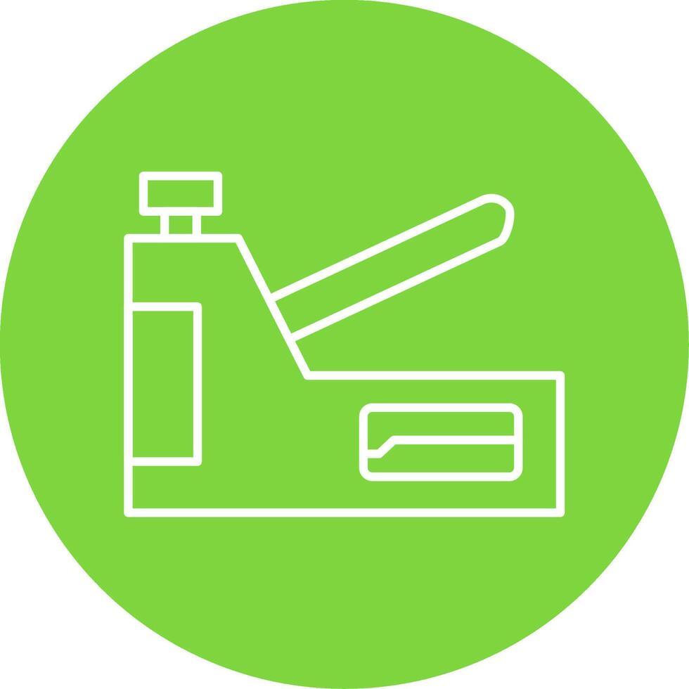 Staple Gun Line Circle color Icon vector