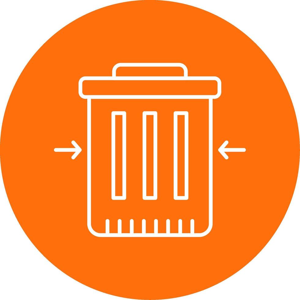 Waste Reduction Line Circle color Icon vector