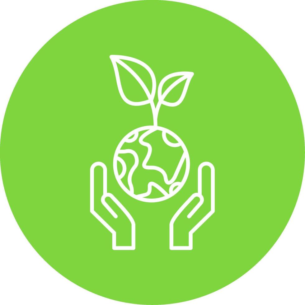 Sustainable Development Line Circle color Icon vector