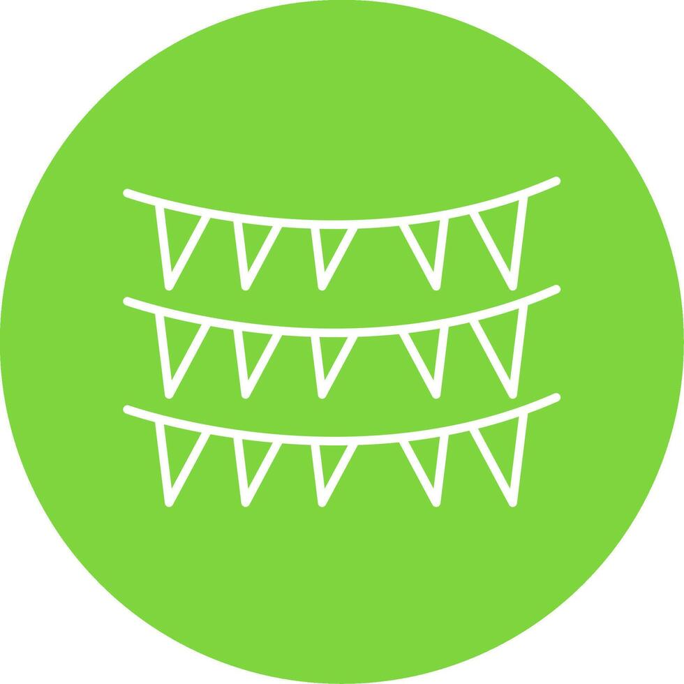 Decoration Line Circle color Icon vector