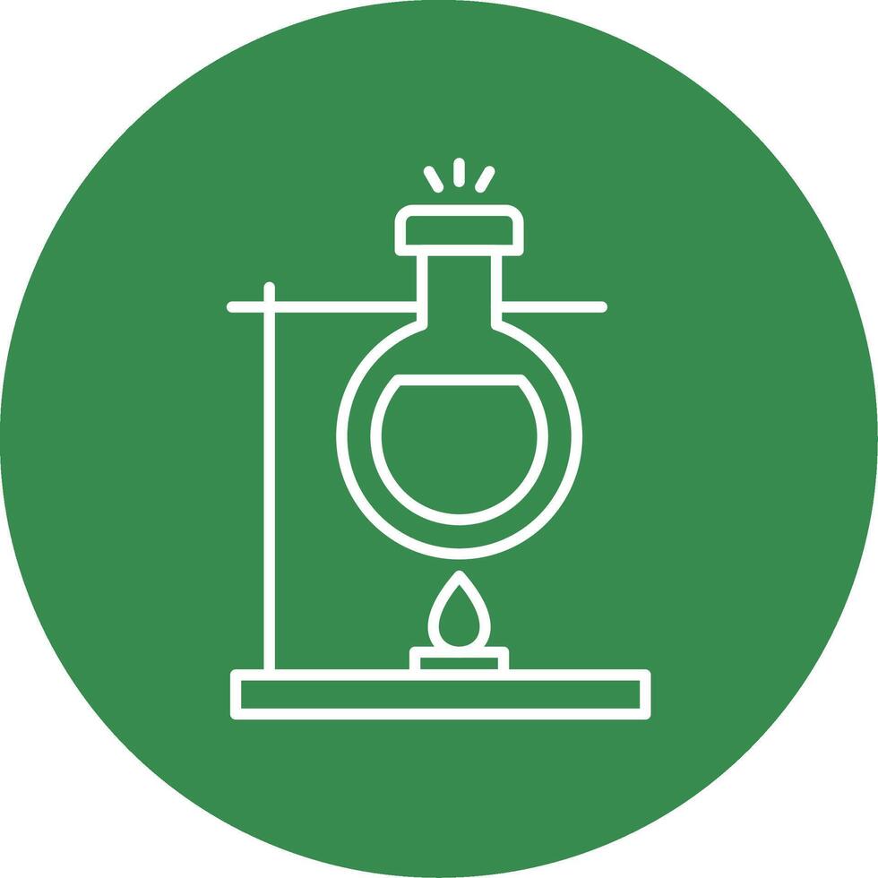 Bunsen Burner Line Circle color Icon vector