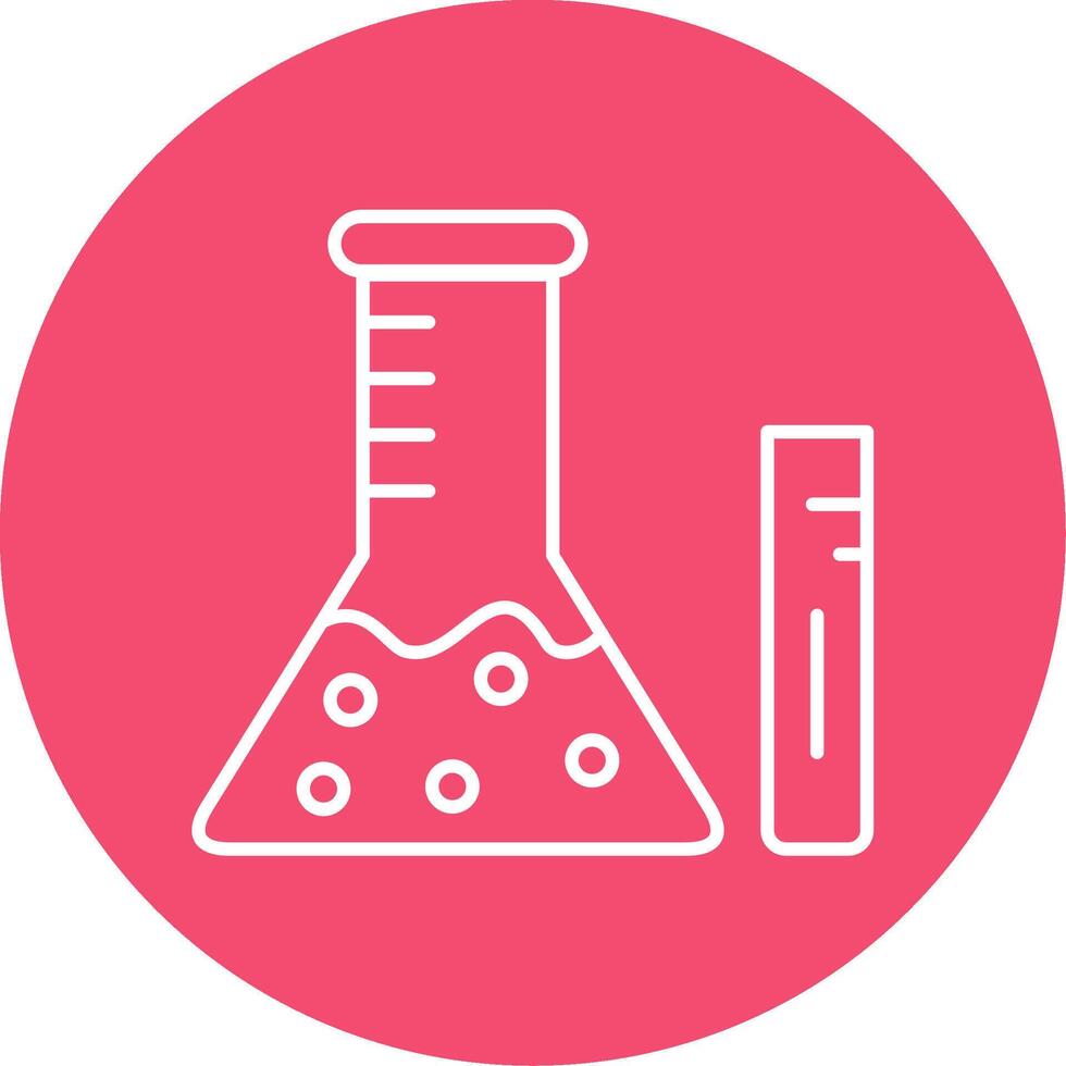 Chemistry Line Circle color Icon vector