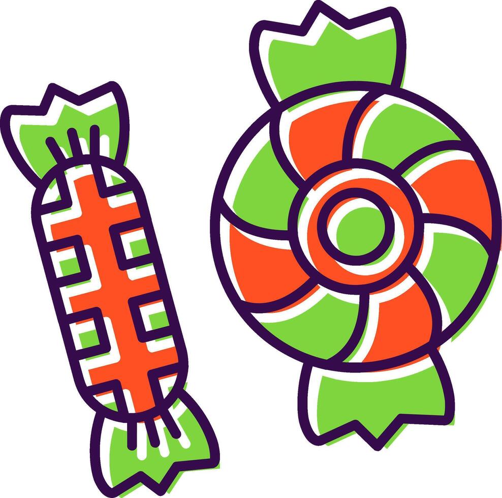 Candy Filled Icon vector