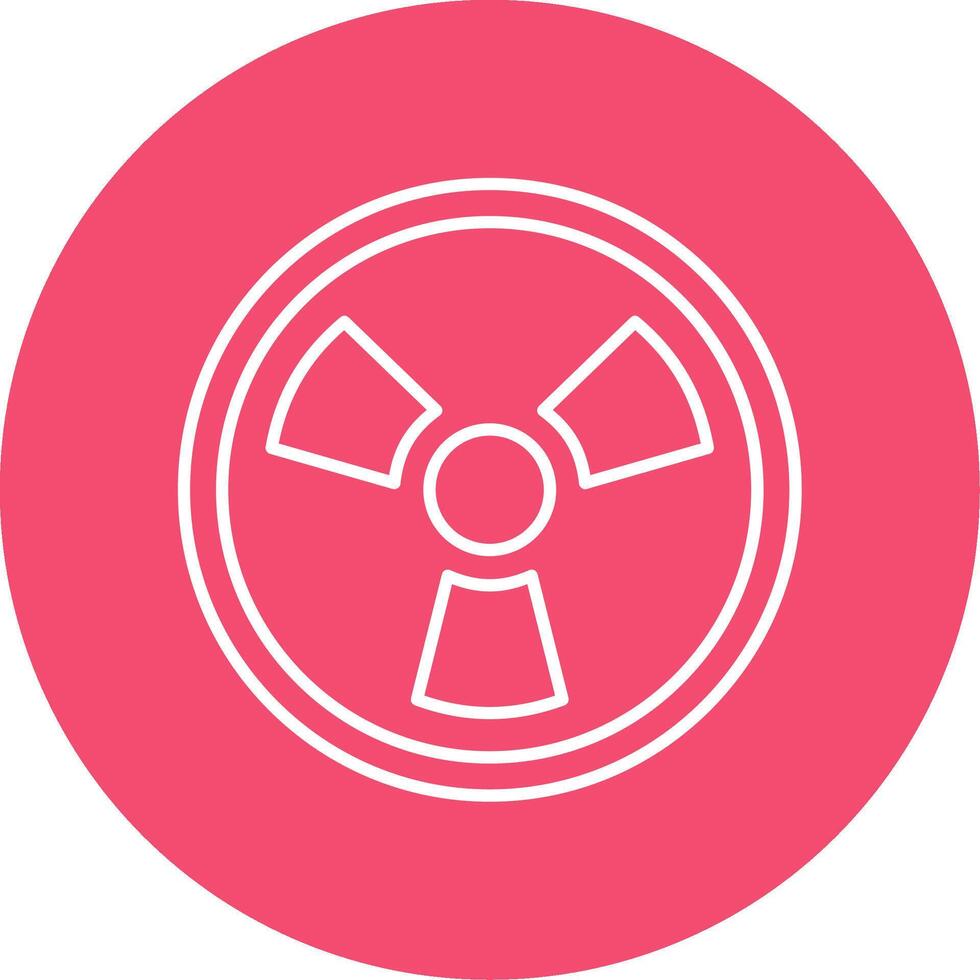 Nuclear Line Circle color Icon vector