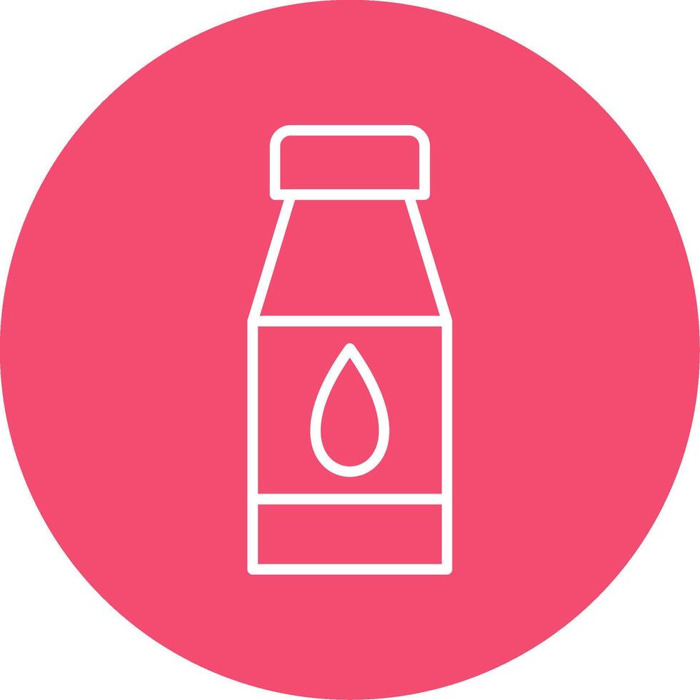 Water Bottles Line Circle color Icon vector