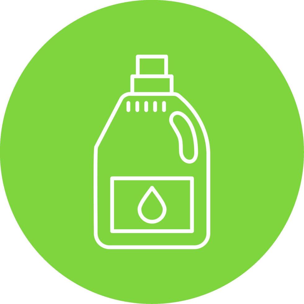 Detergent Line Circle color Icon vector