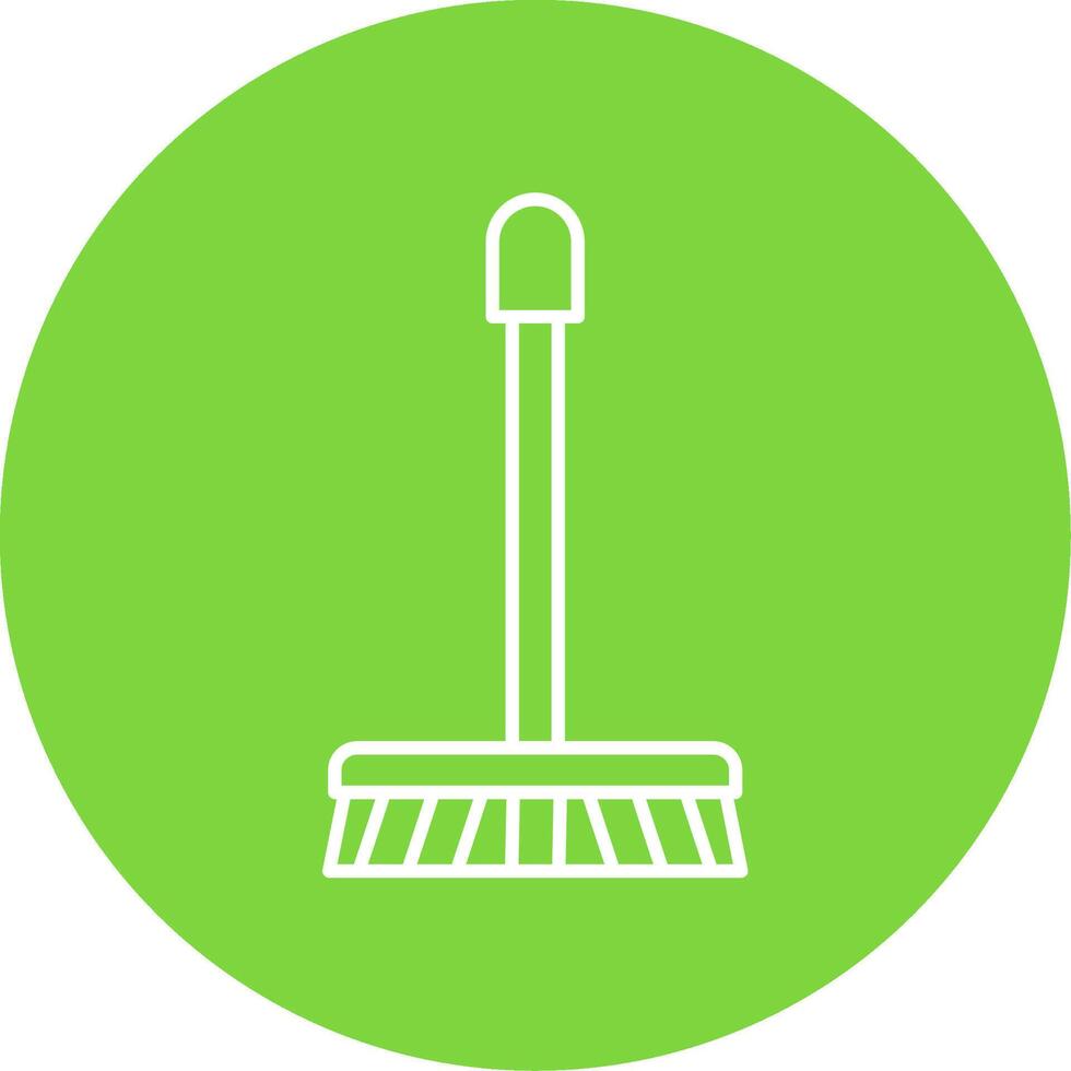 Mop Line Circle color Icon vector