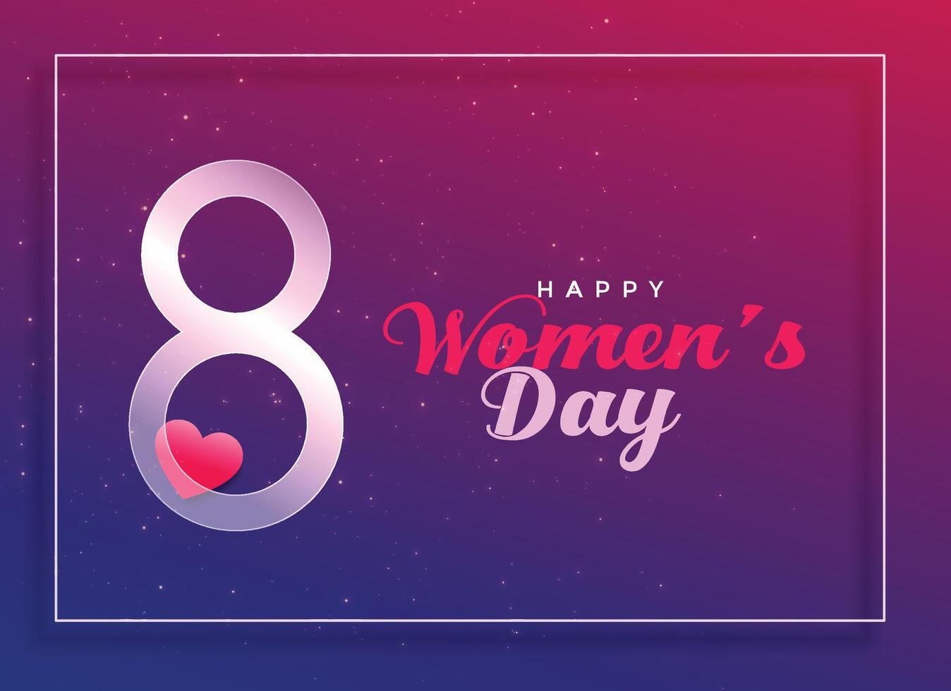 8th March, international women's day celebration background vector