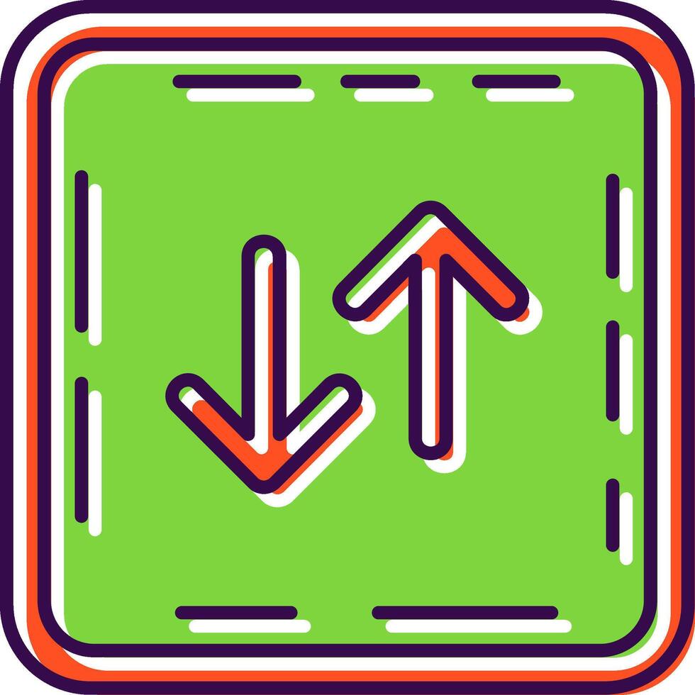 Swap Filled Icon vector