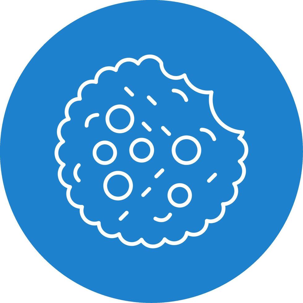 Cookie Line Circle color Icon vector