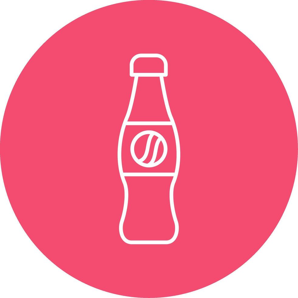 Cola Line Circle color Icon vector