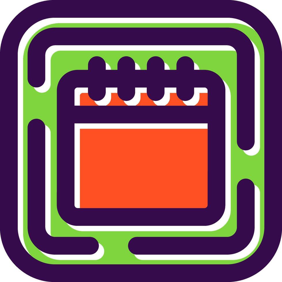 Calendar Filled Icon vector