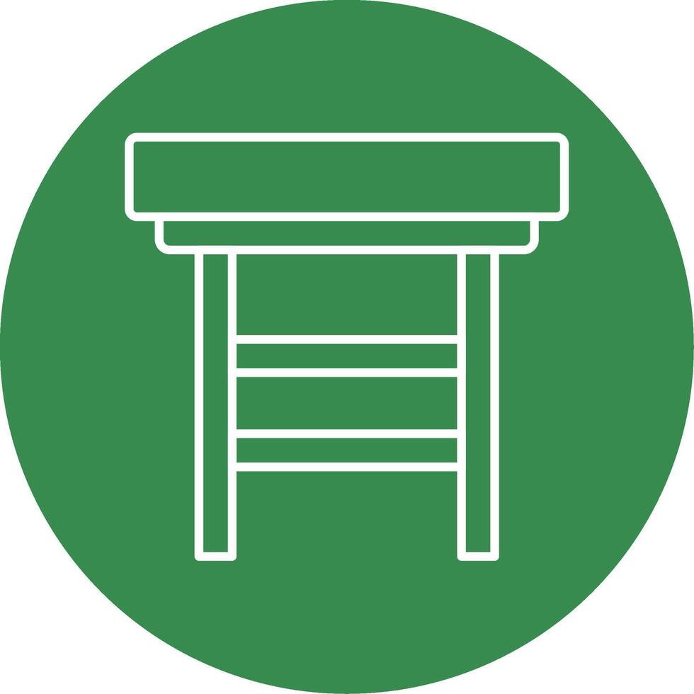 Stool Line Circle color Icon vector