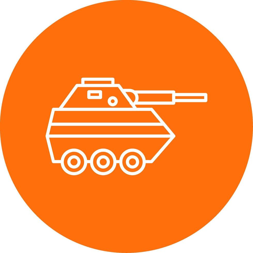 Infantry Van Line Circle color Icon vector