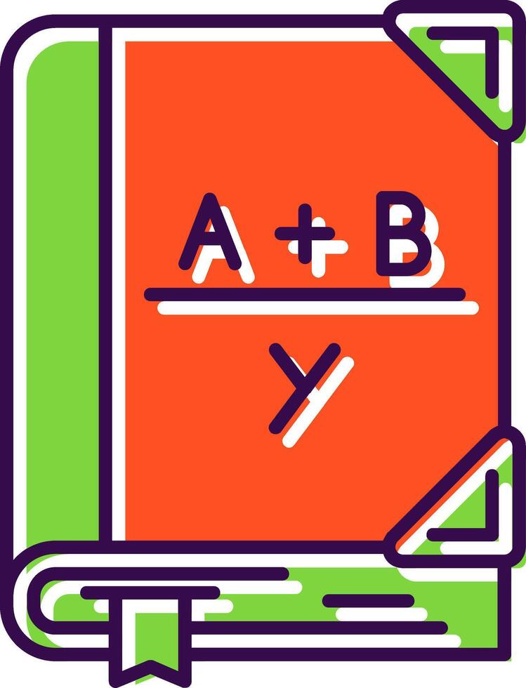 Algebra Filled Icon vector