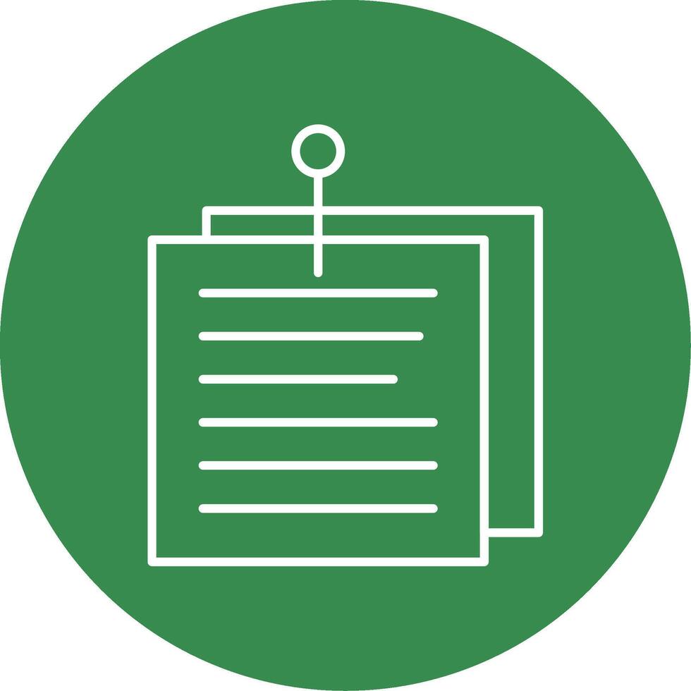 Pinned Line Circle color Icon vector