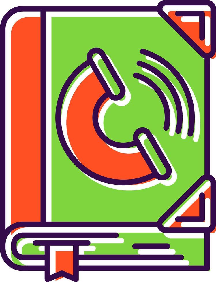 Contact Filled Icon vector
