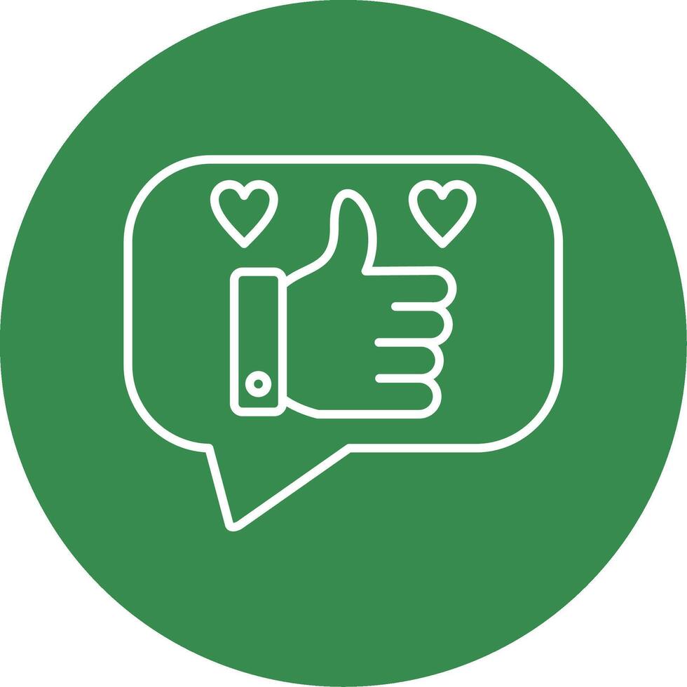 Favourite Line Circle color Icon vector