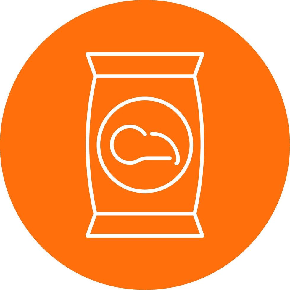 Crisps Line Circle color Icon vector