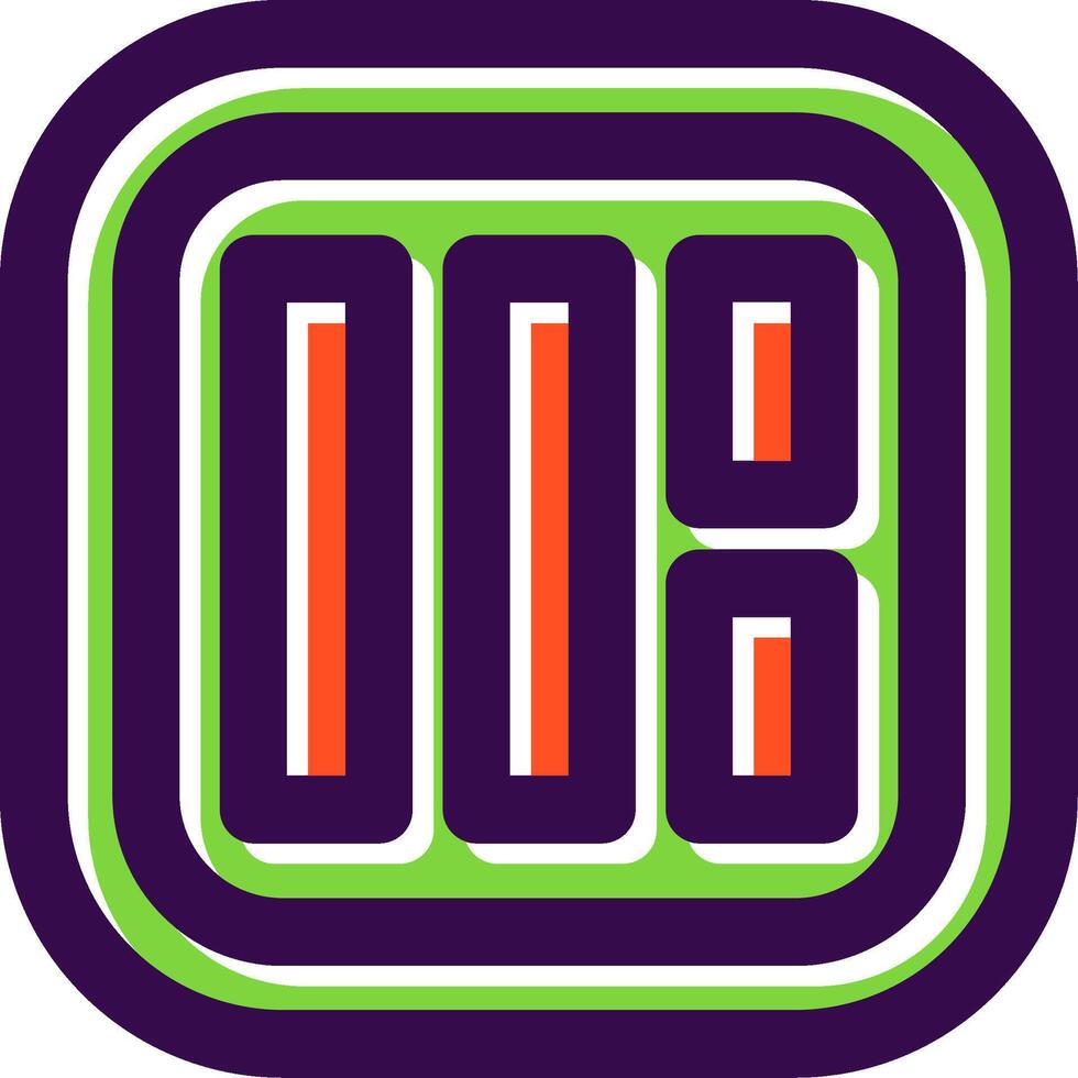 Layout Filled Icon vector
