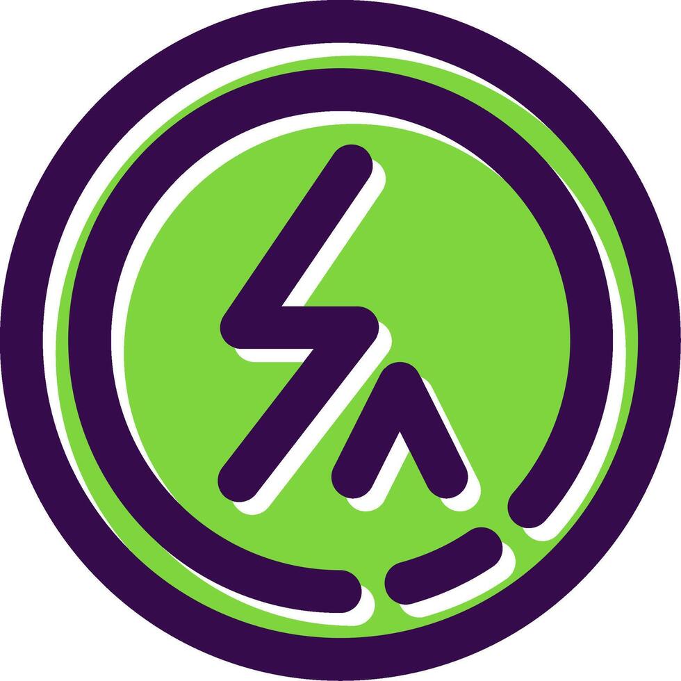 Flash auto Filled Icon vector
