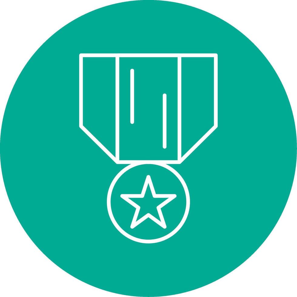 Medal Of Honor Line Circle color Icon vector