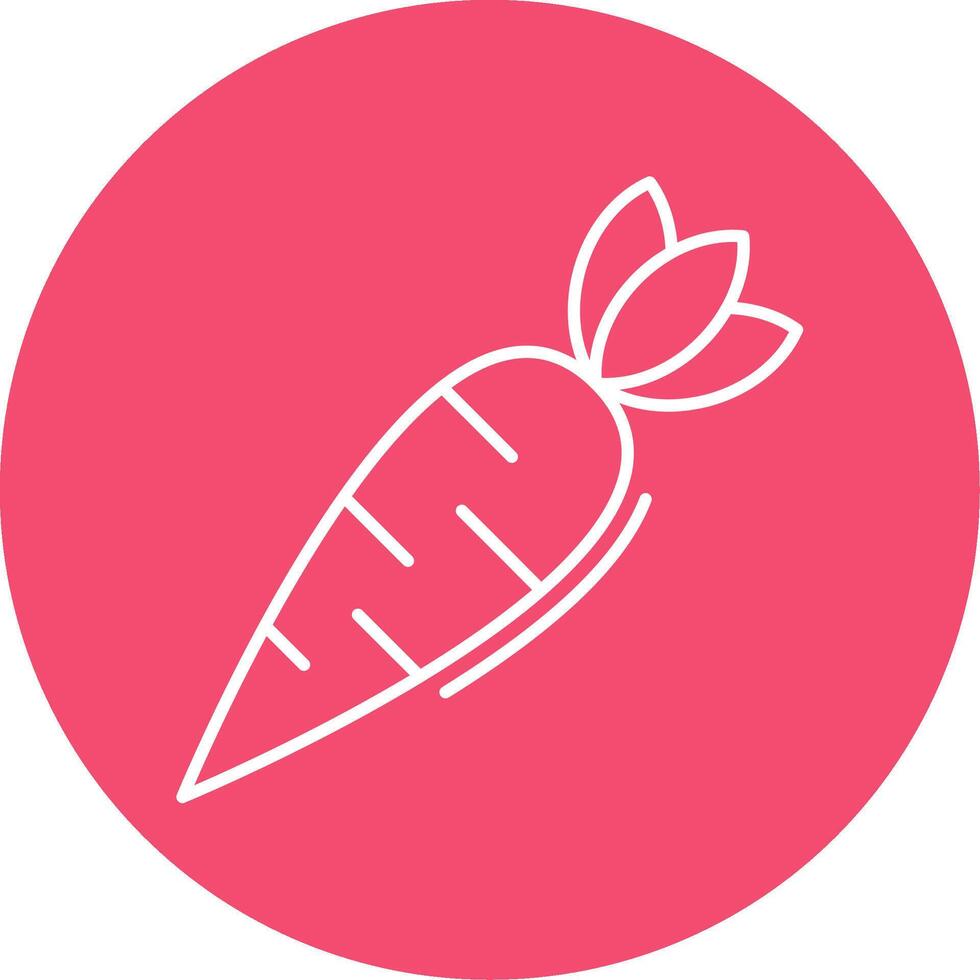 Carrot Line Circle color Icon vector