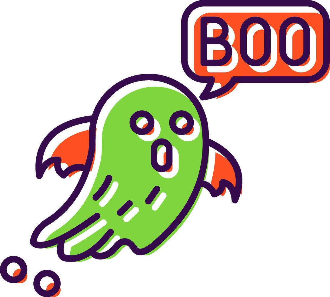 Boo Filled Icon vector