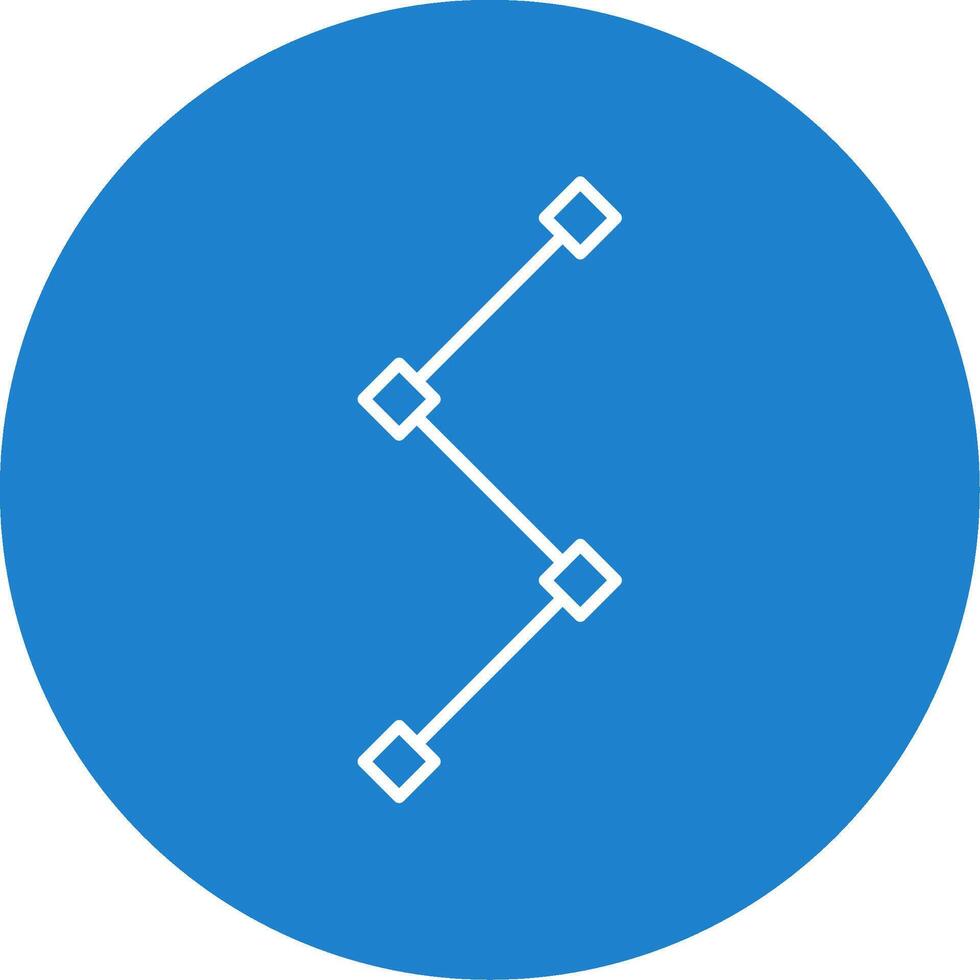 Path Line Circle color Icon vector