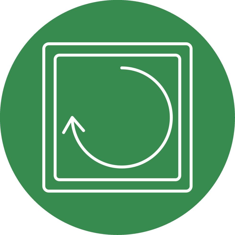 Rotate Line Circle color Icon vector