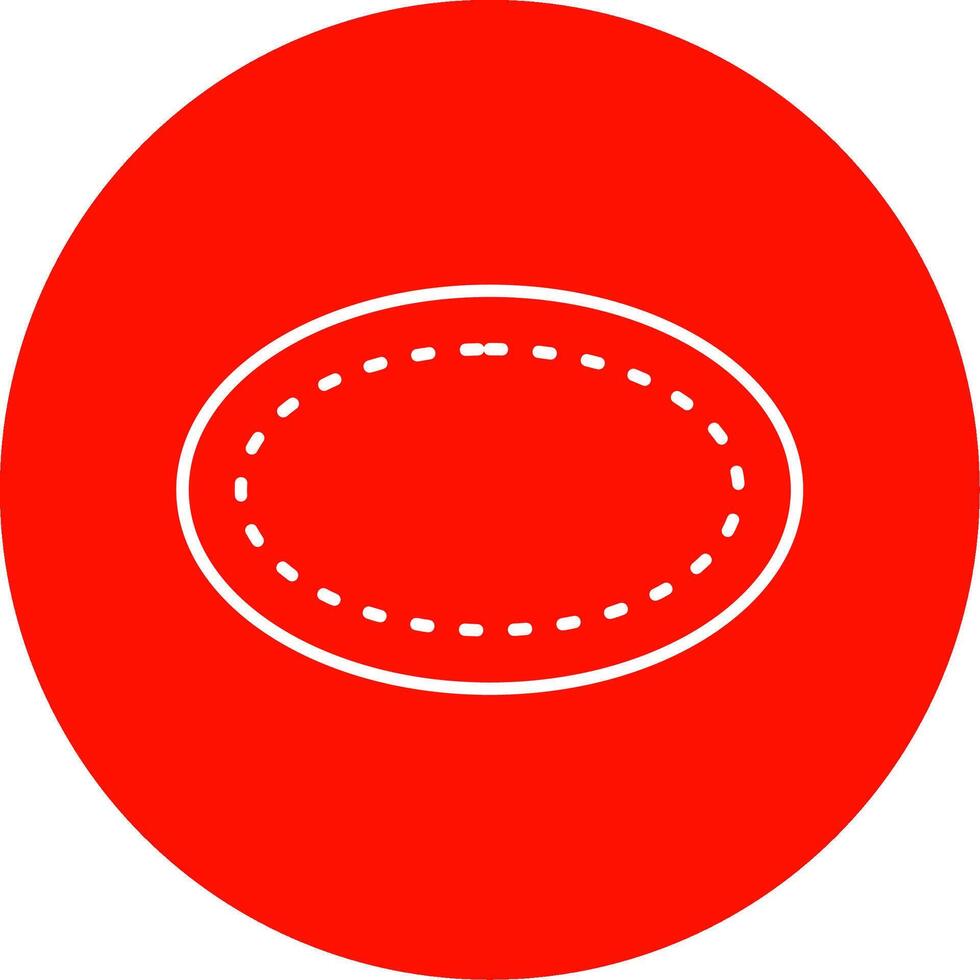 Oval Line Circle color Icon vector