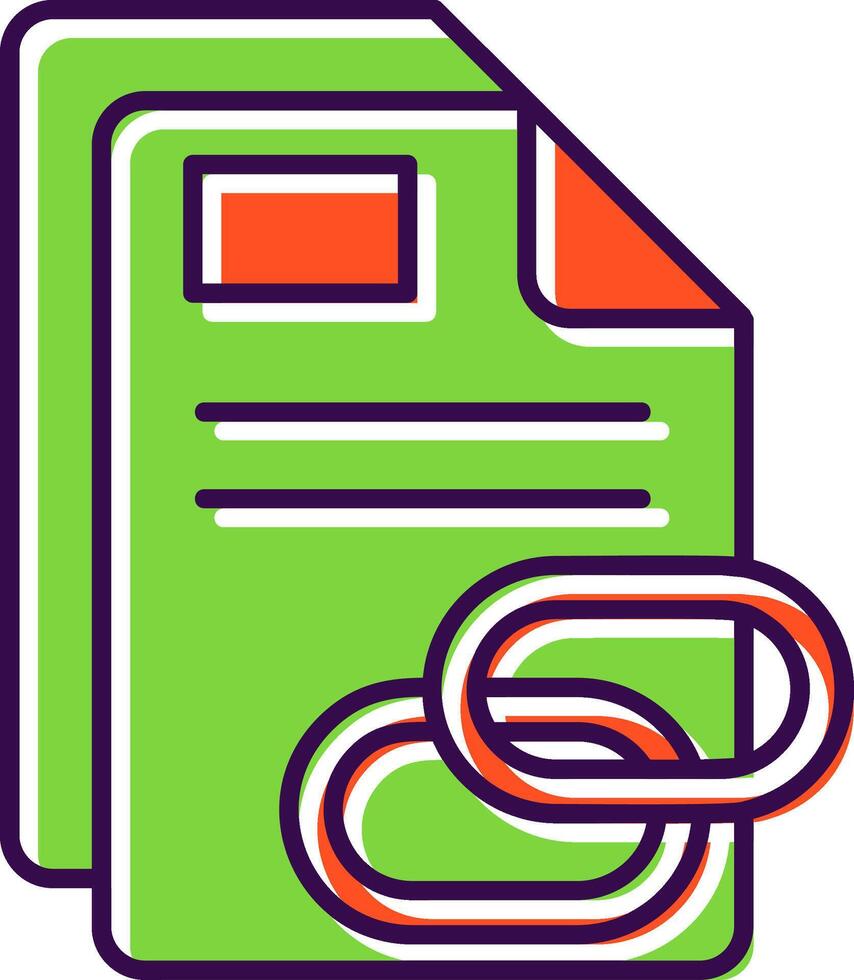Link Filled Icon vector
