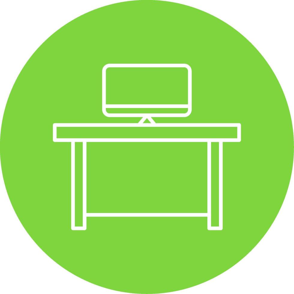 Workspace Line Circle color Icon vector