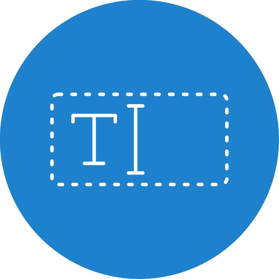 Text Box Line Circle color Icon vector