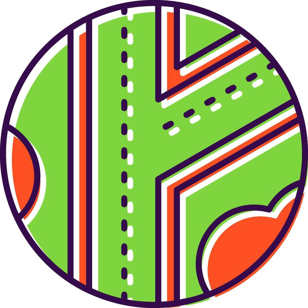 Road Filled Icon vector